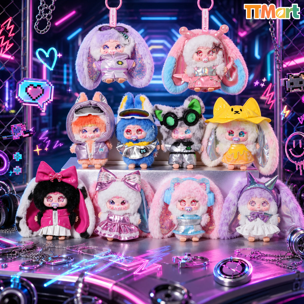 JIIMO Cyberpunk Wanderer Complete Series Plush Blind Box