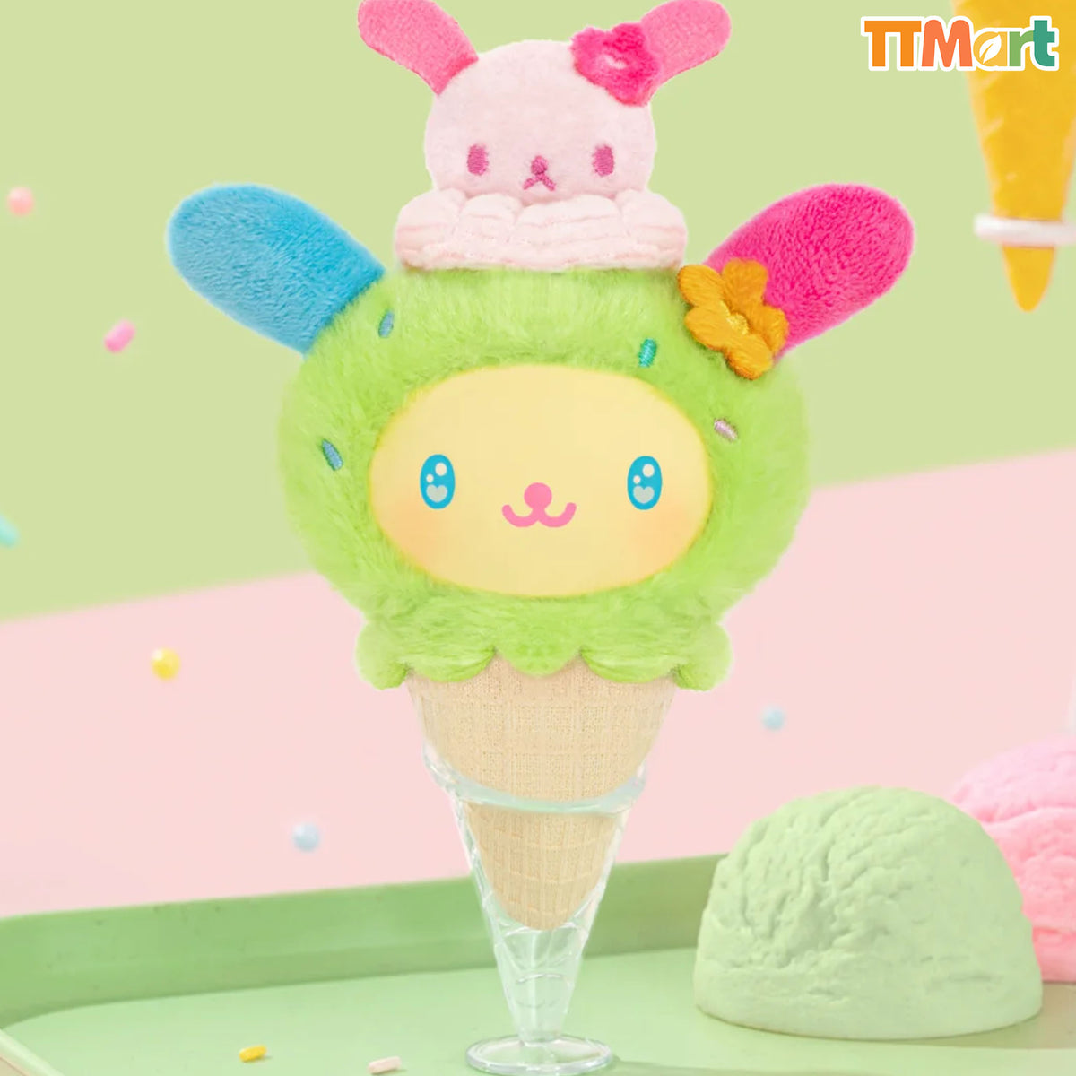 SANRIO Little Ice Cream Cone Series Plush Pendant Blind Box