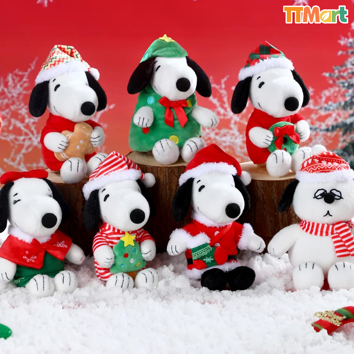 SNOOPY Winter Series Plush Keychian Blind Box