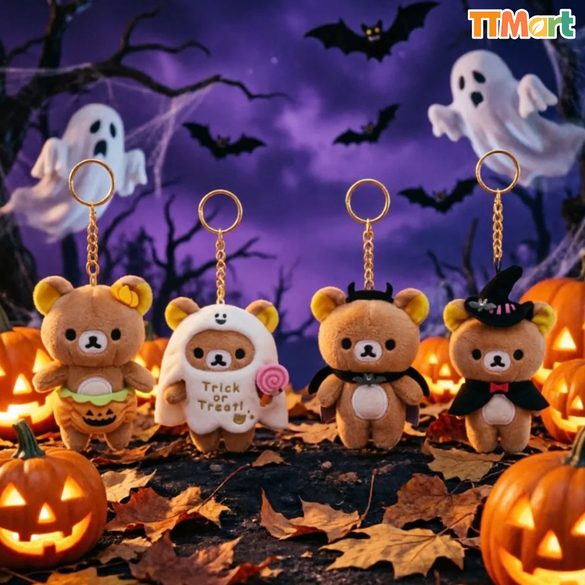 Rilakkuma Halloween Plush Charm Blind Box