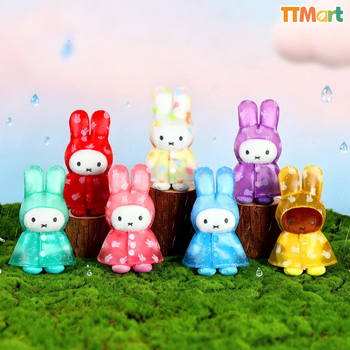 MIFFY Raincoat Series Plush Keychain Blind Box