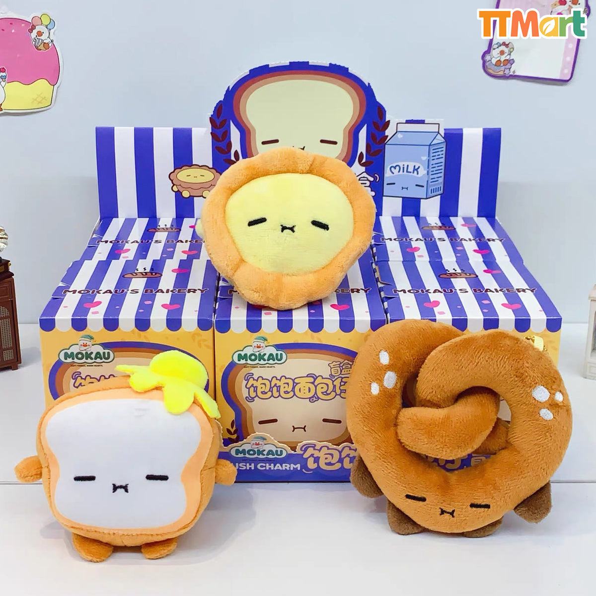 MOKAU Bread Plush Charm Series Blind Box