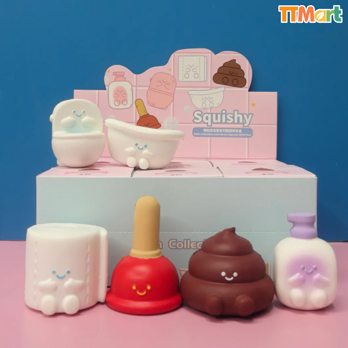 MEICHAI Bath Collection-Cute Beans Squishy Blind Box