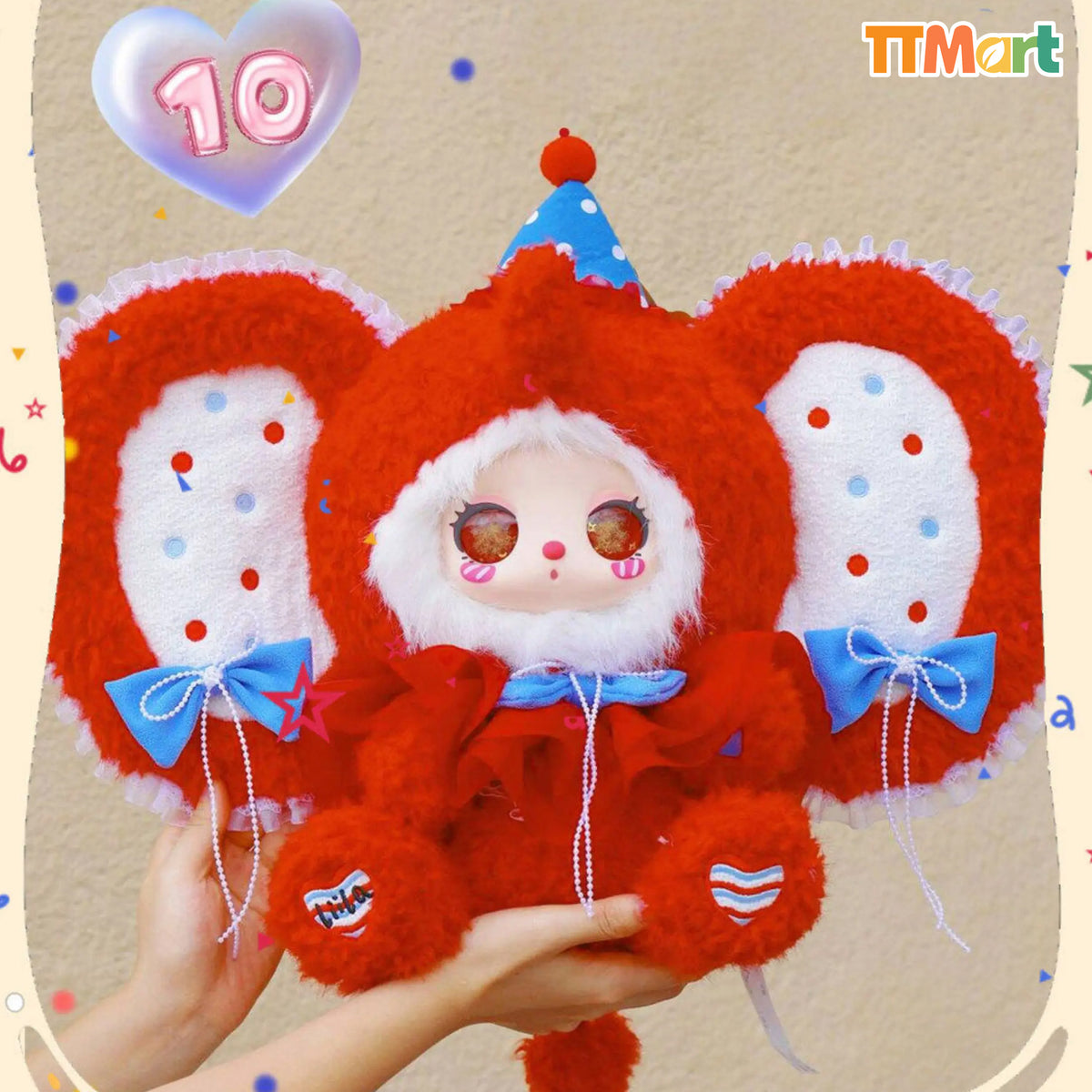LIILA Twin Gala A Ten-year Love letter 400% Limited Plush
