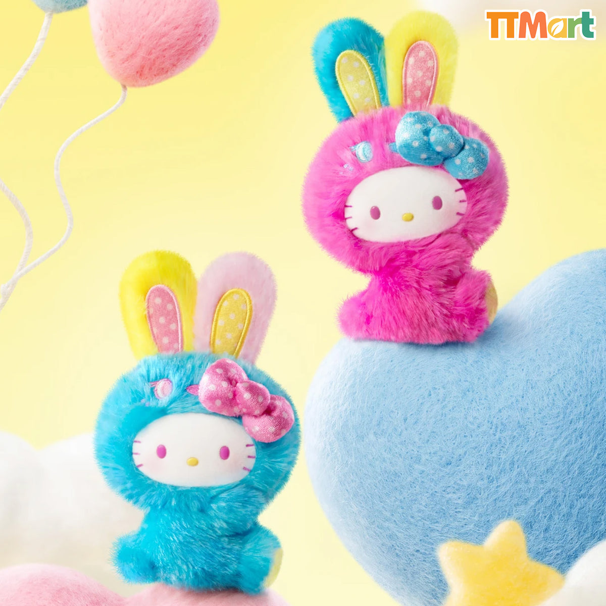 HK Rainbow Bunny Series Plush Pendant Blind Box