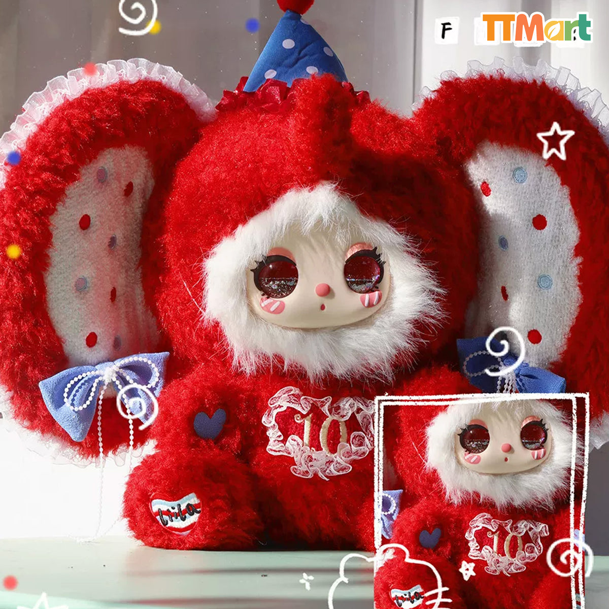 LIILA Twin Gala A Ten-year Love letter 400% Limited Plush