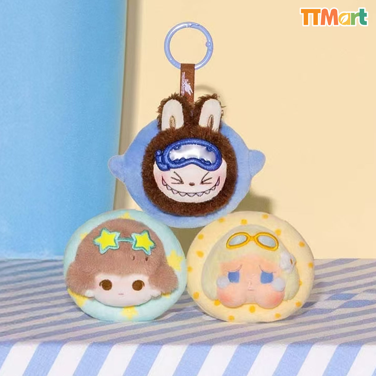 POP BEAN Island Vacation Series Mini Plush Pendant Blind Box
