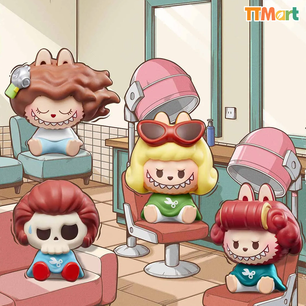 POP BEAN THE MONSTERS Hair Salon Series Blind Box
