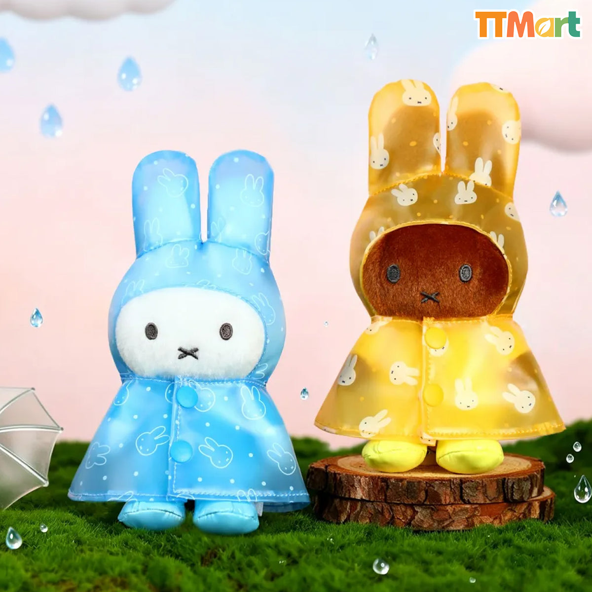 MIFFY Raincoat Series Plush Keychain Blind Box
