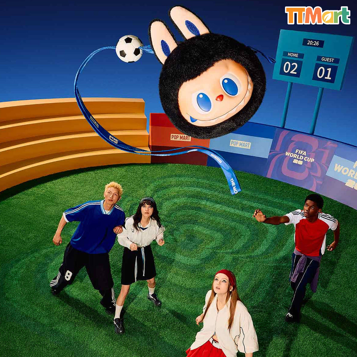 THE MONSTERS × FIFA SERIES-Vinyl Plush Pendant