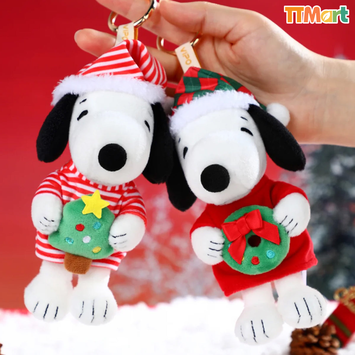 SNOOPY Winter Series Plush Keychian Blind Box