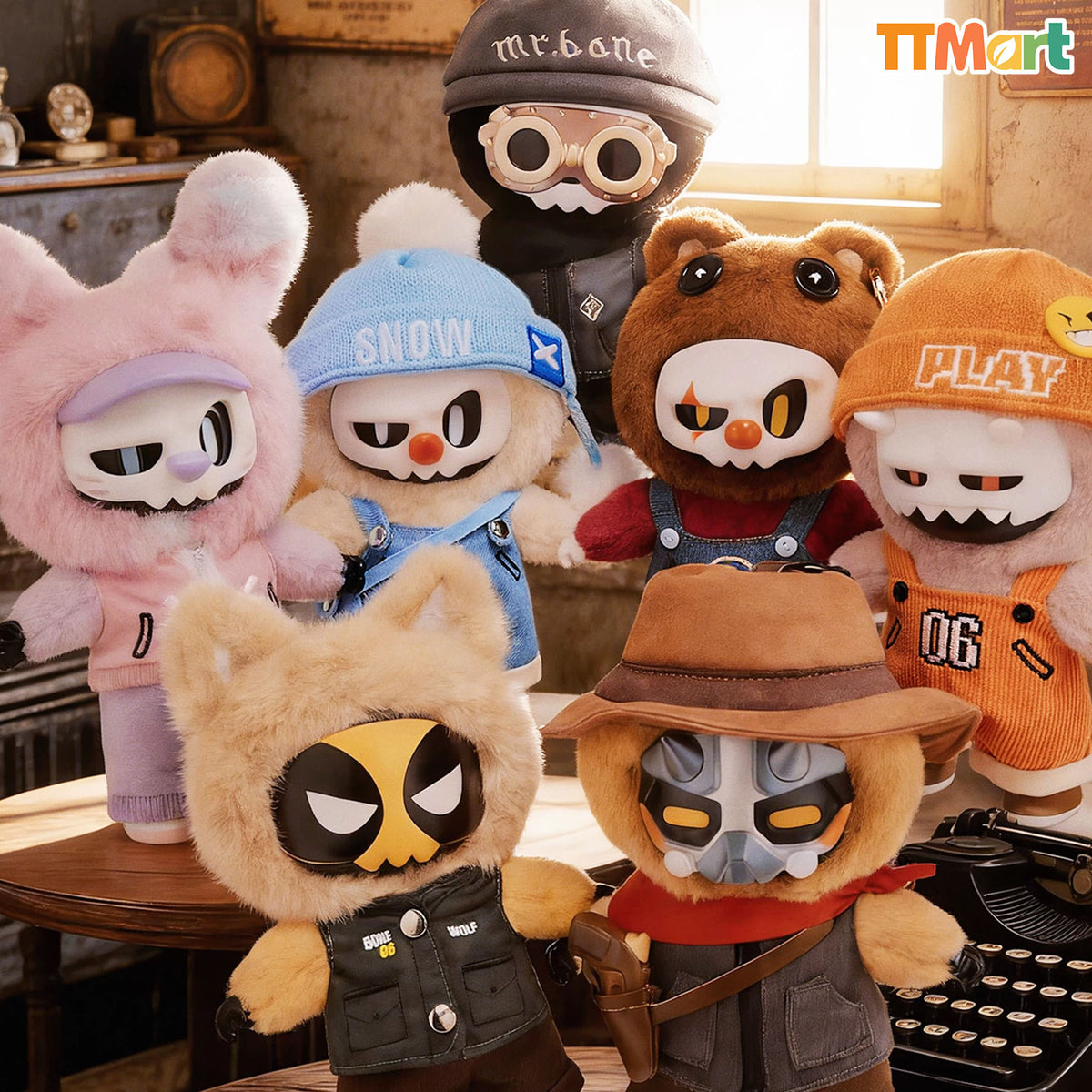 MR.BONE Buddies Plush Series Blind Box