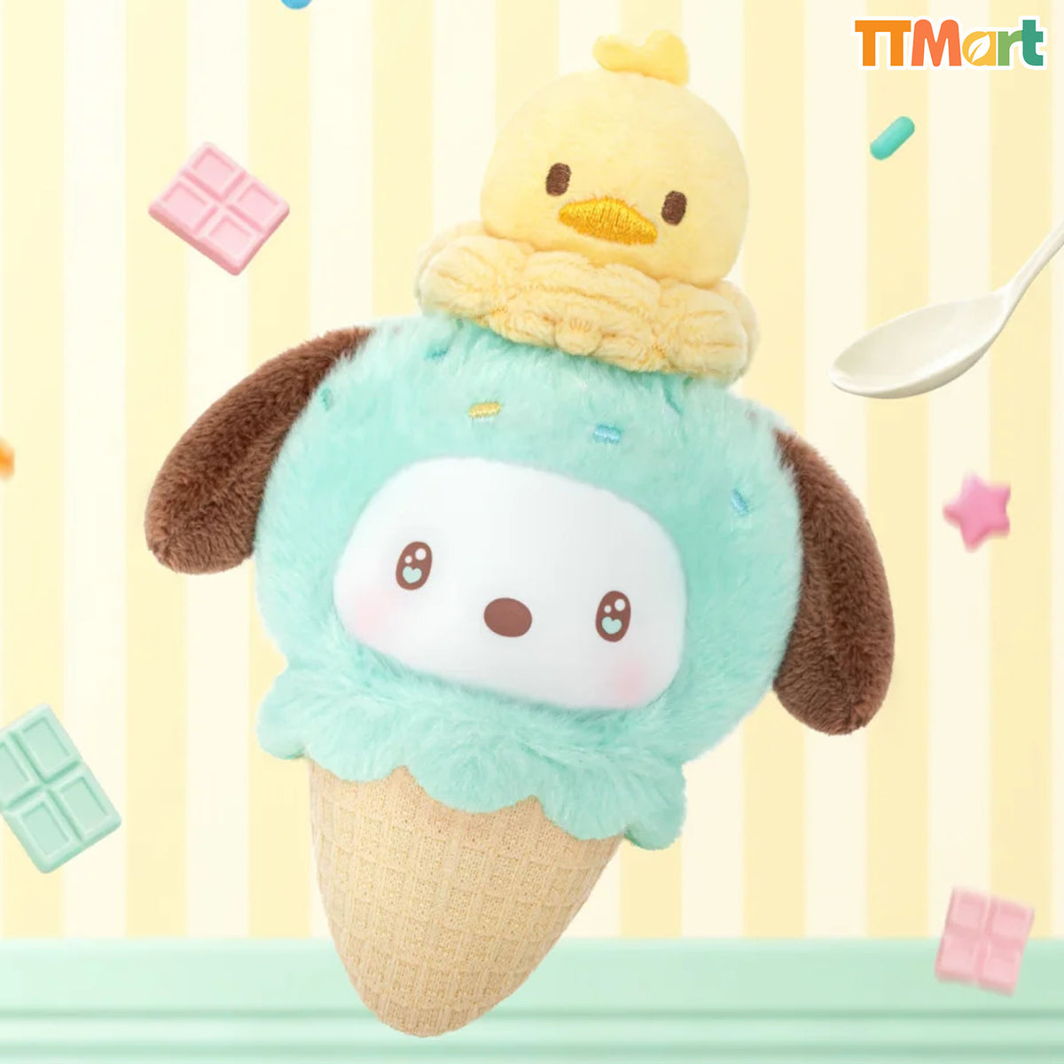 SANRIO Little Ice Cream Cone Series Plush Pendant Blind Box