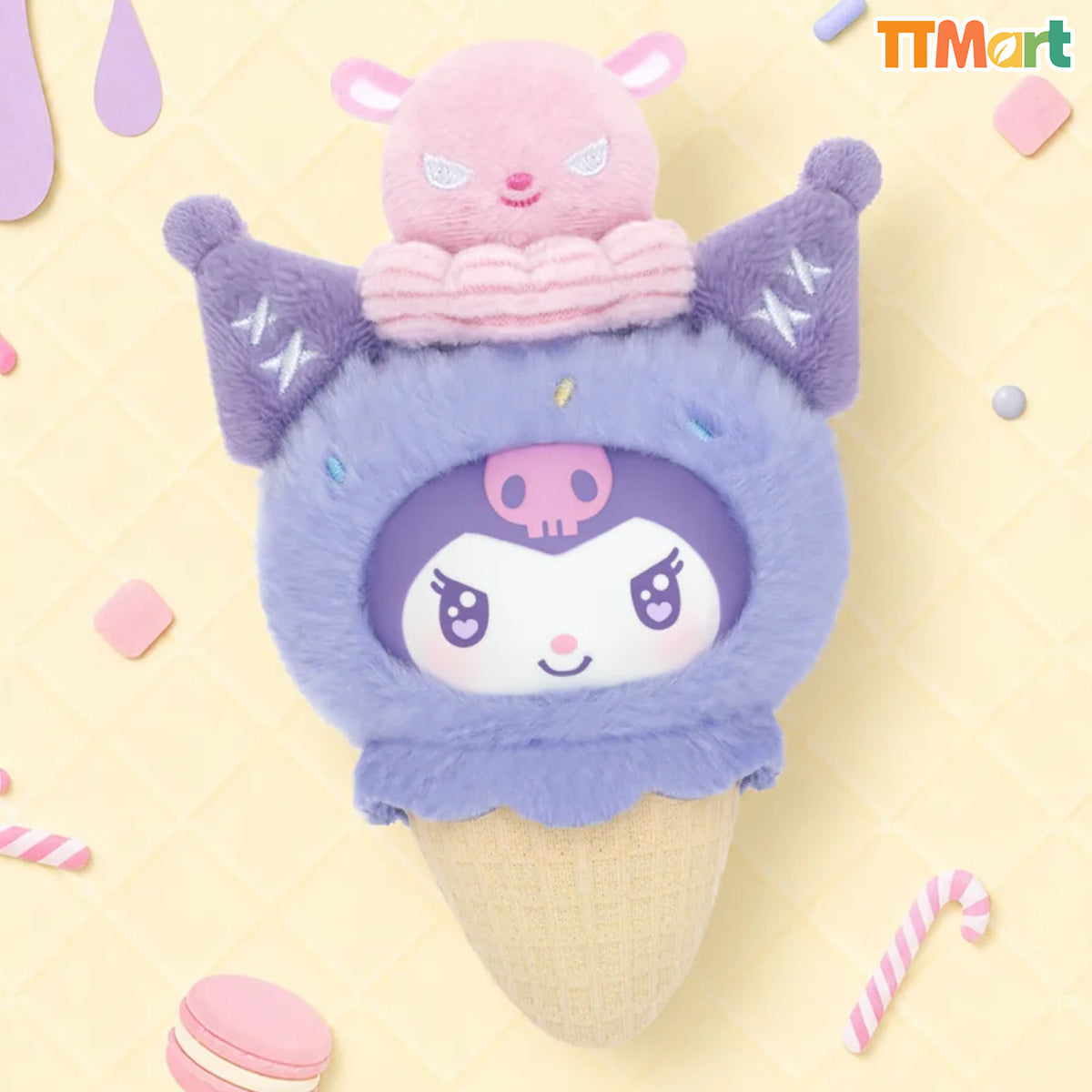 SANRIO Little Ice Cream Cone Series Plush Pendant Blind Box