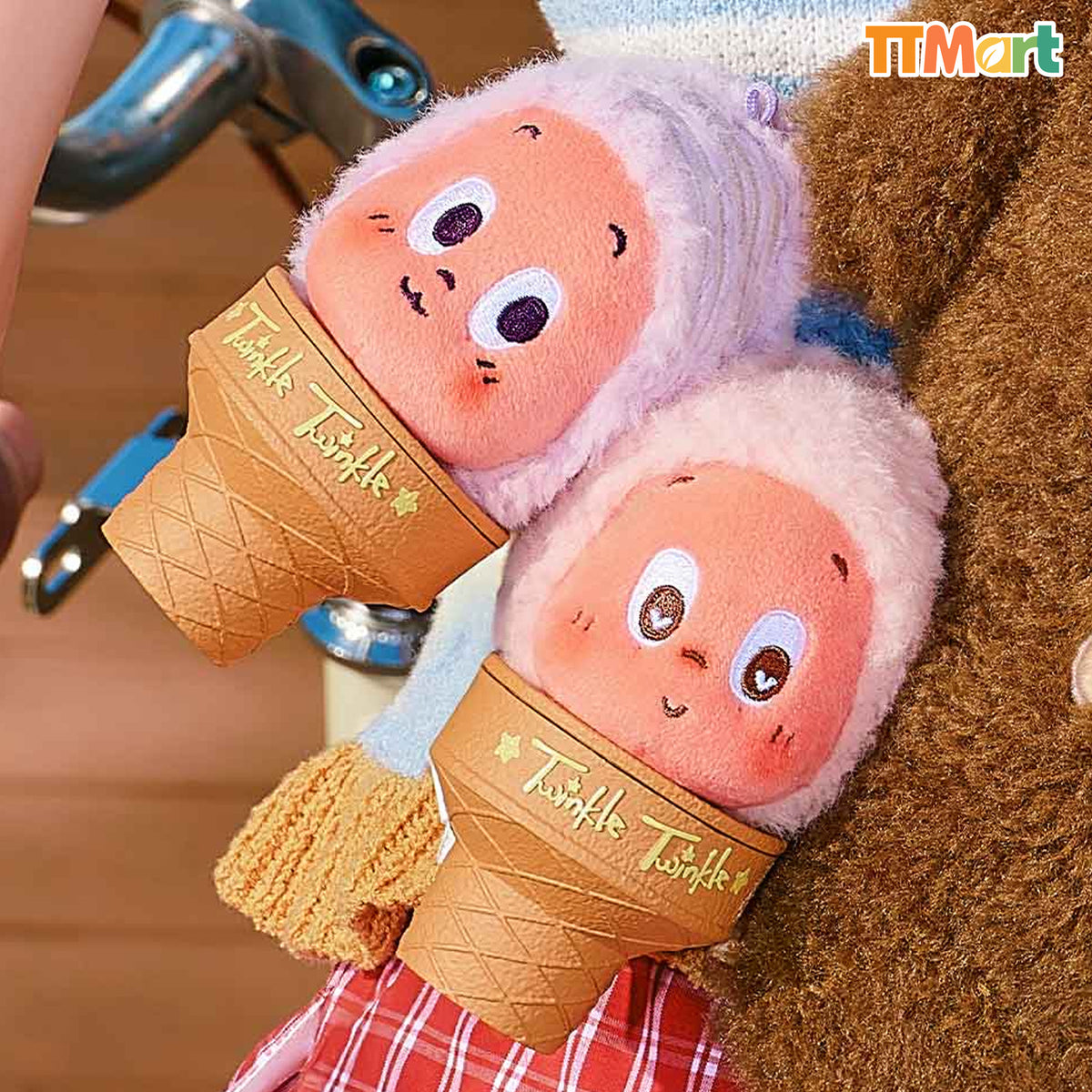 MOON GELATO Series-Ice Cream Plush Pendant Blind Box