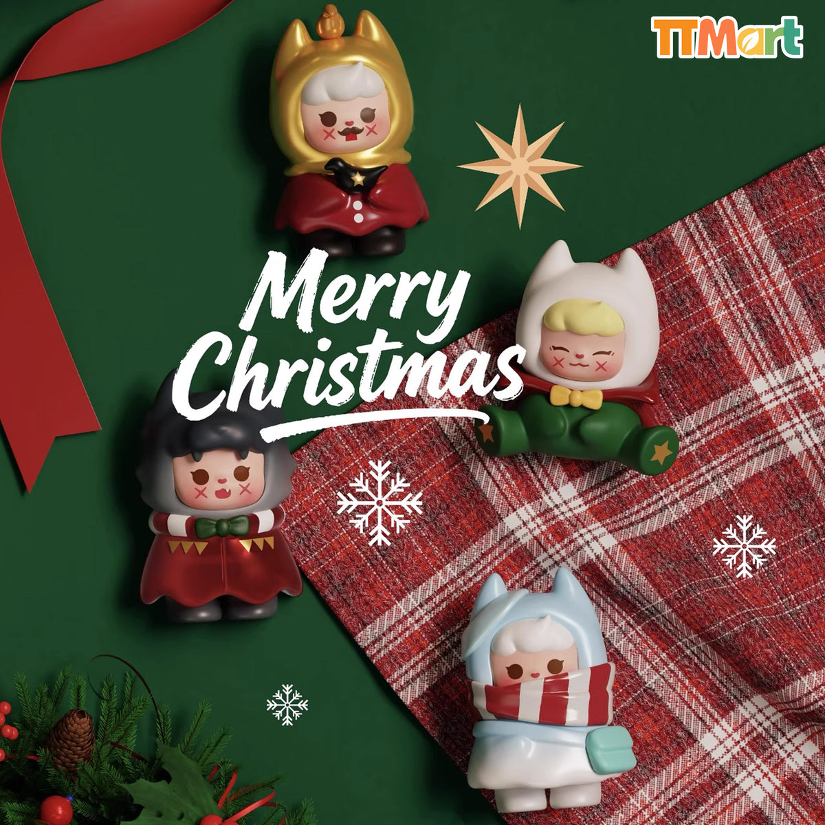 XXFU Trains Coming And Goingon Christmas Eve Mini Series Blind Box