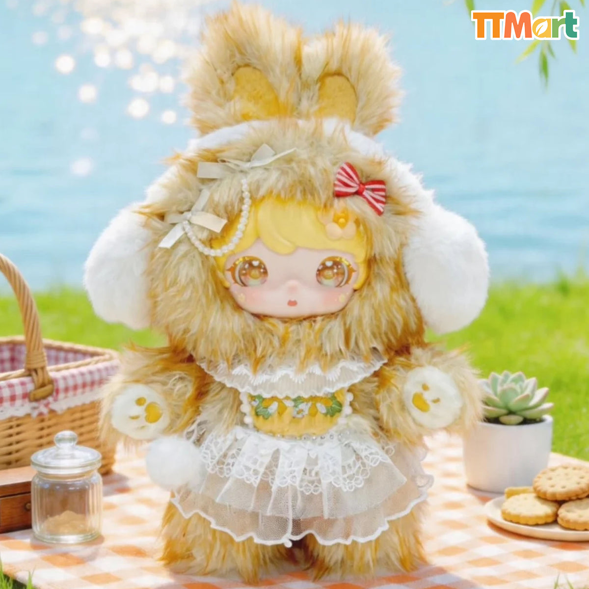 LUXI 600% Picnic Bunny Series Plush Blind Box