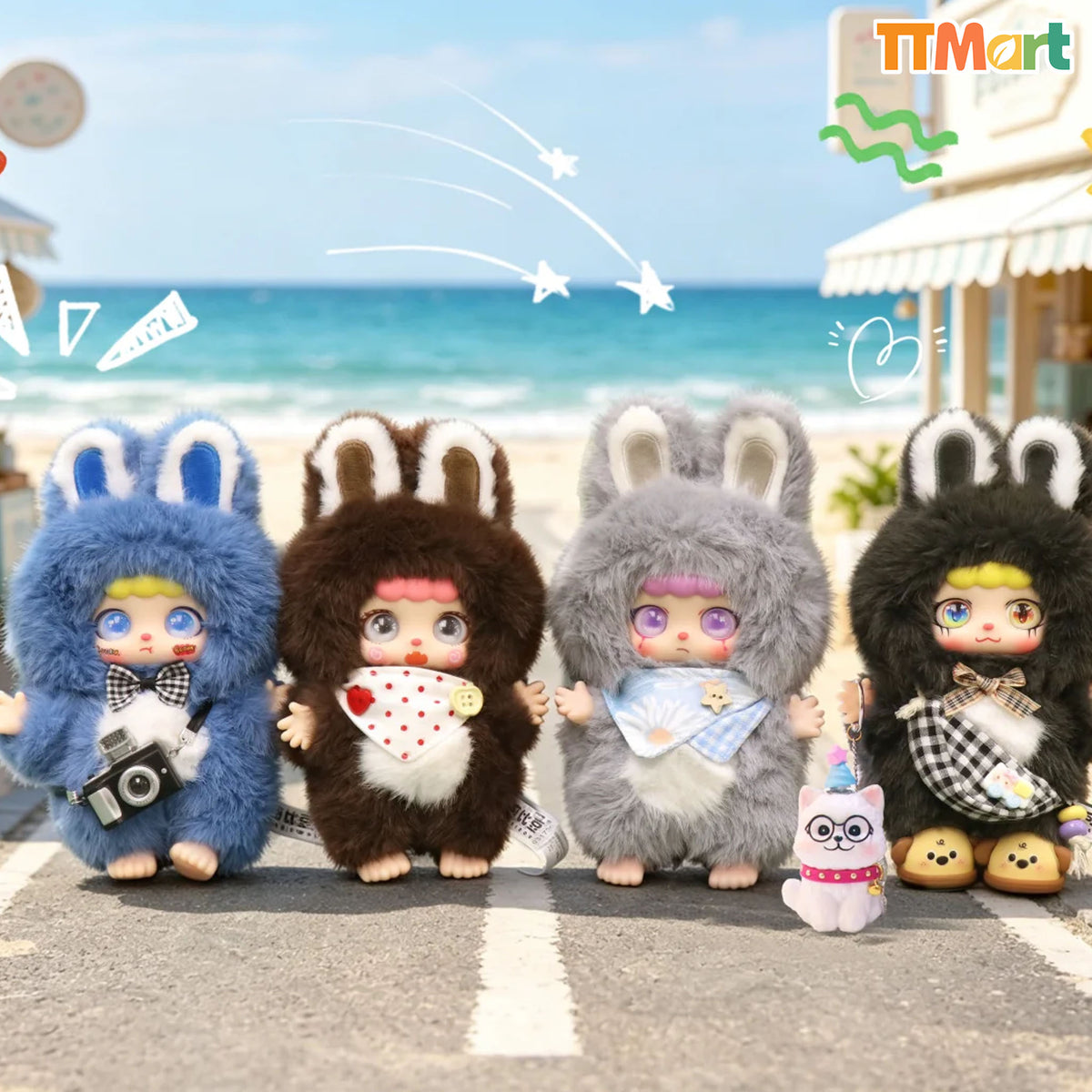 KEBIDOU Rabbit Strolling Around Series Plush Blind Box
