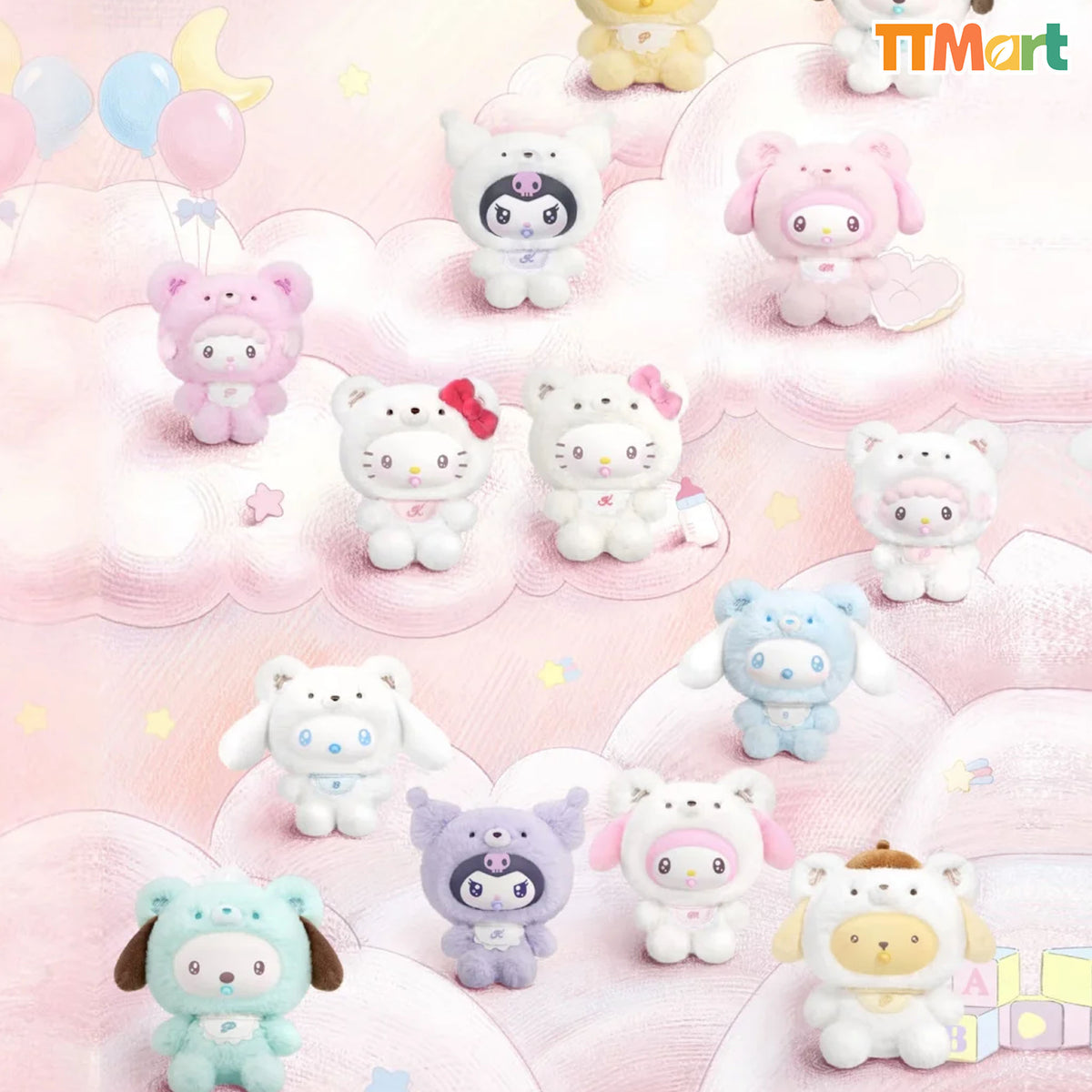 SANRIO Little Bear Planet Series Plush Blind Box