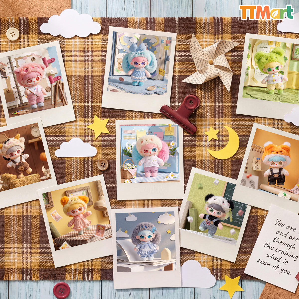 Baby Three I've Grown Up Plush Keychain Series Blind Box