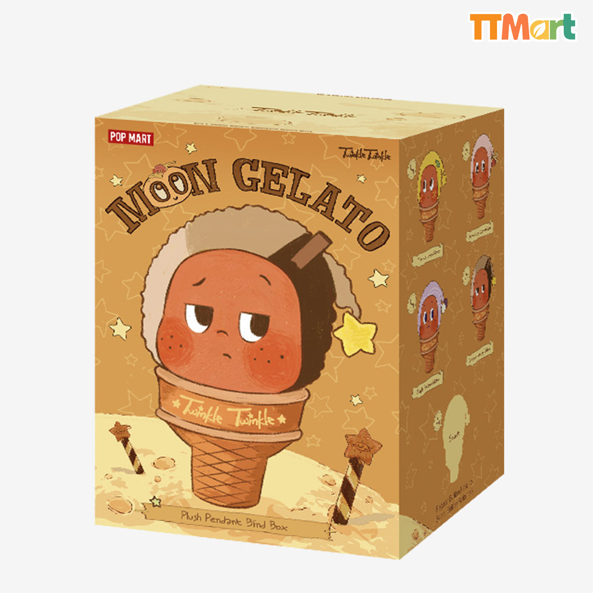 MOON GELATO Series-Ice Cream Plush Pendant Blind Box