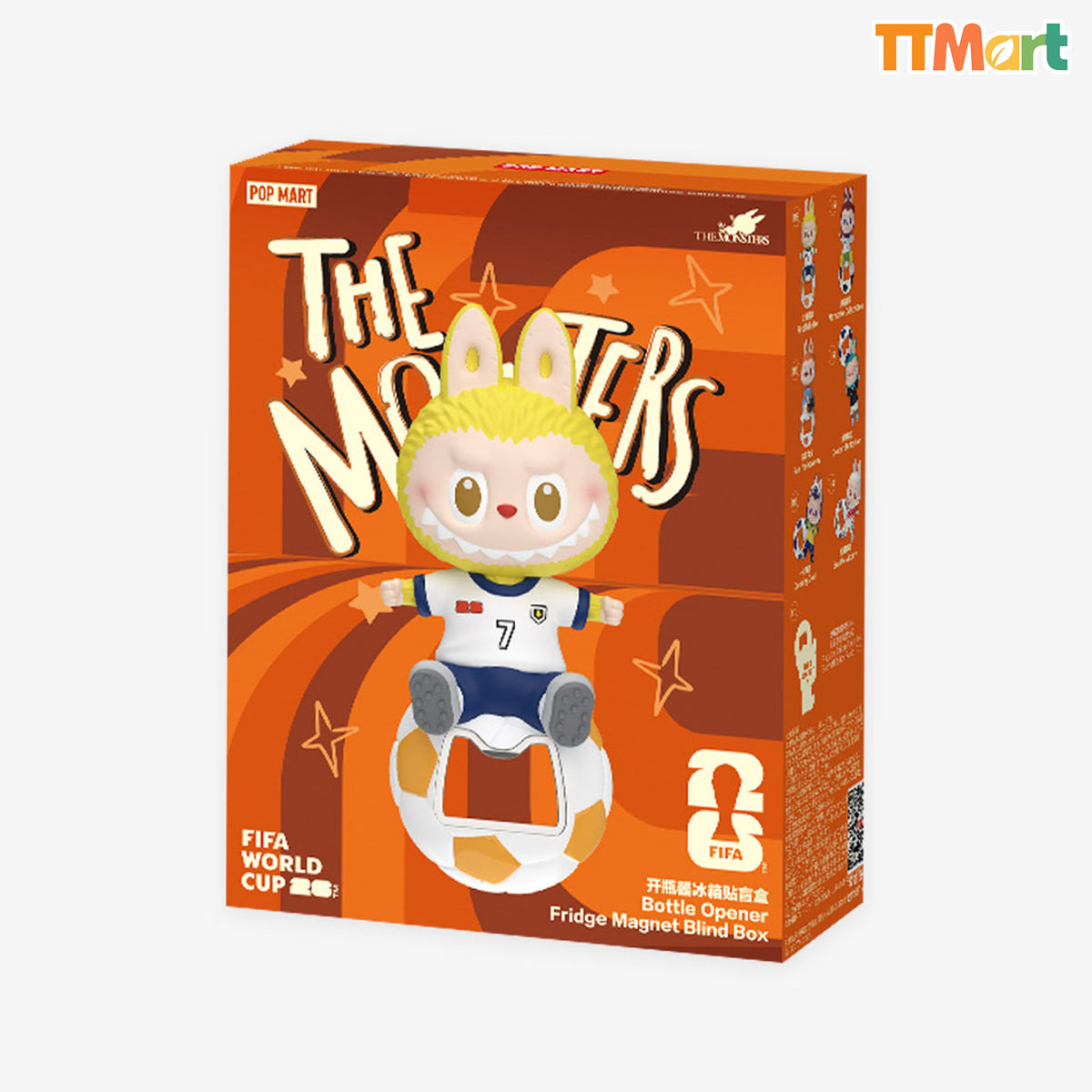 THE MONSTERS × FIFA SERIES - Bottle Opener Fridge Magnet Blind Box