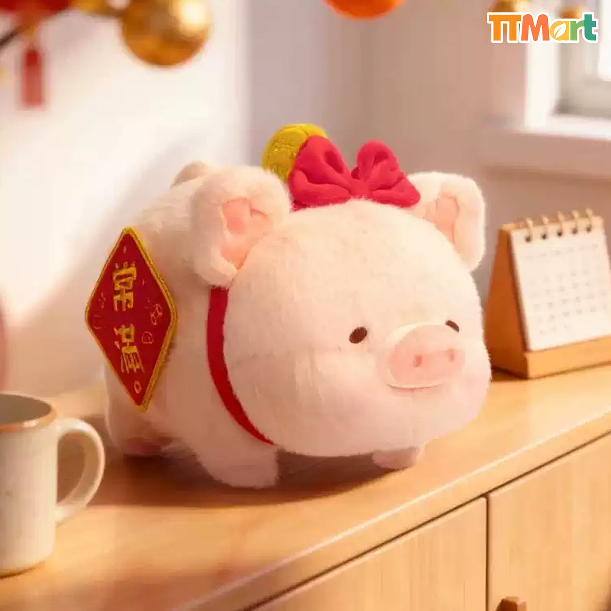 LULU THE PIGGY Fortune Lu Hanging Card