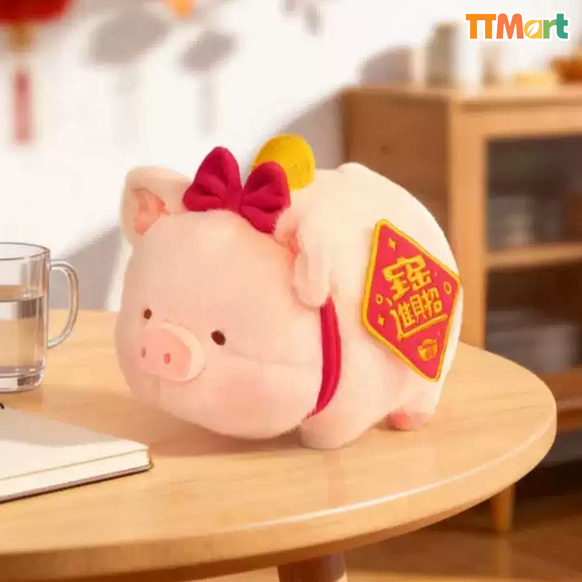LULU THE PIGGY Fortune Lu Hanging Card