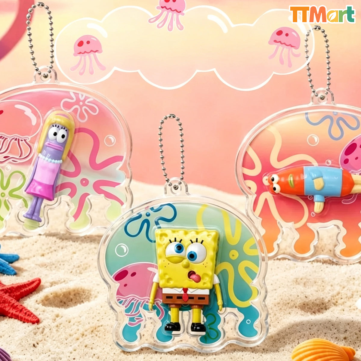 SPONGEBOB SquarePants Colorful Jellyfish Charm Series Blind Box