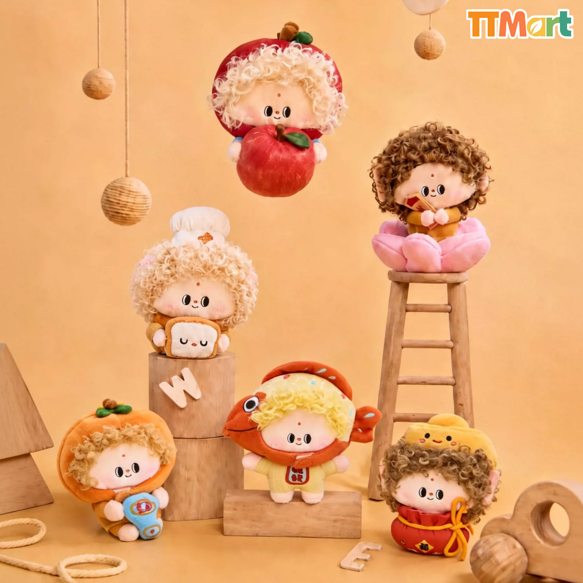 FUJEJE Foodcome Fortune Come Series Plush Blind Box