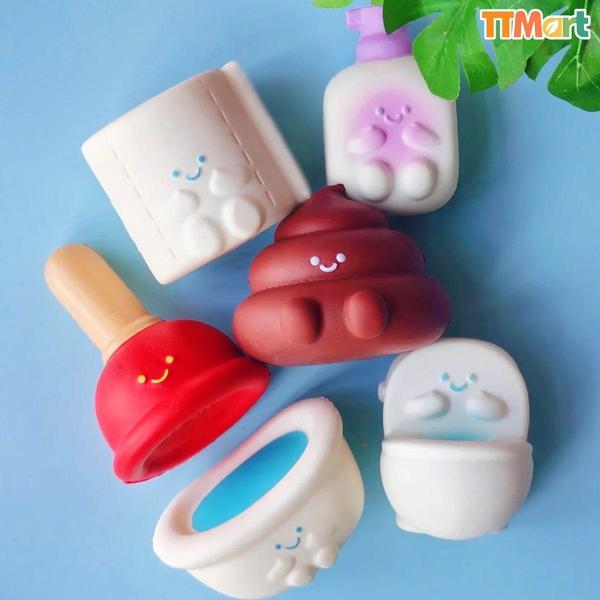 MEICHAI Bath Collection-Cute Beans Squishy Blind Box