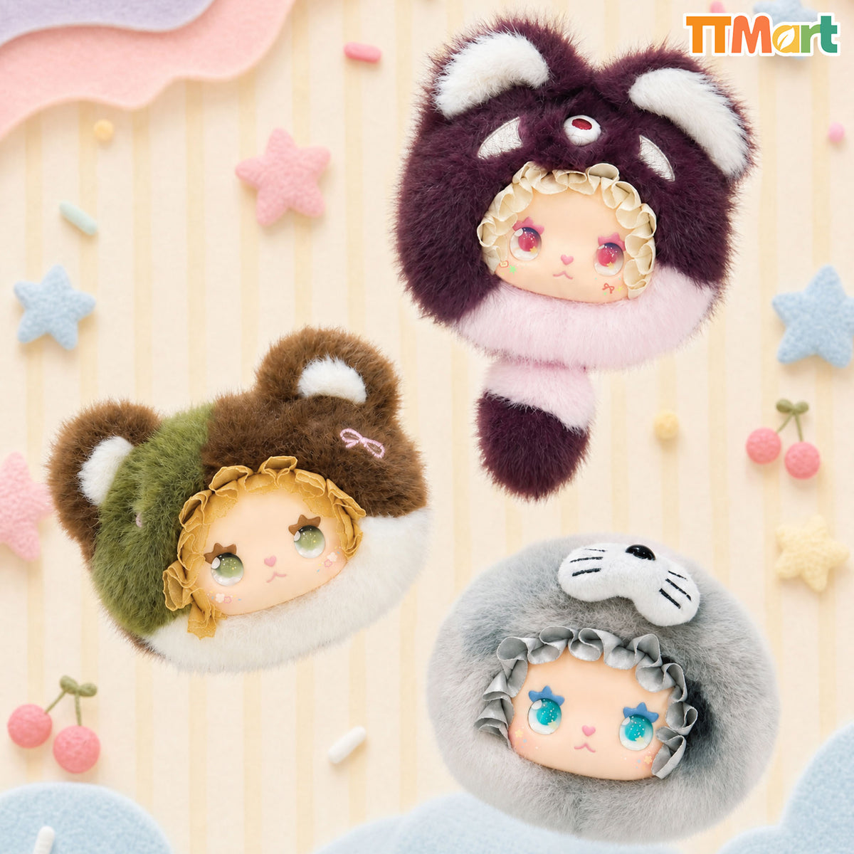 LUCKY EMMA Silly Little Cutie Pouch Series Plush Blind Box