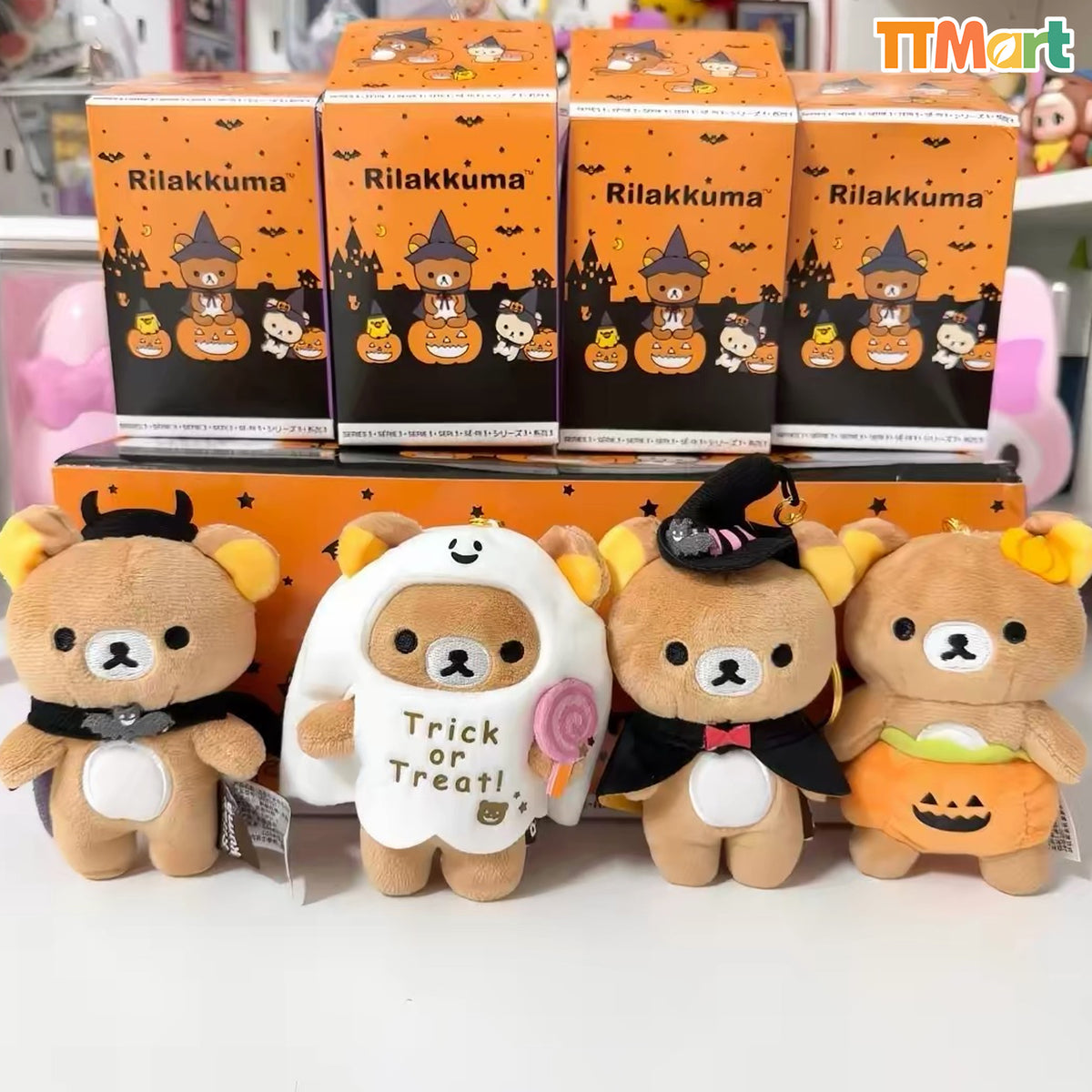 Rilakkuma Halloween Plush Charm Blind Box