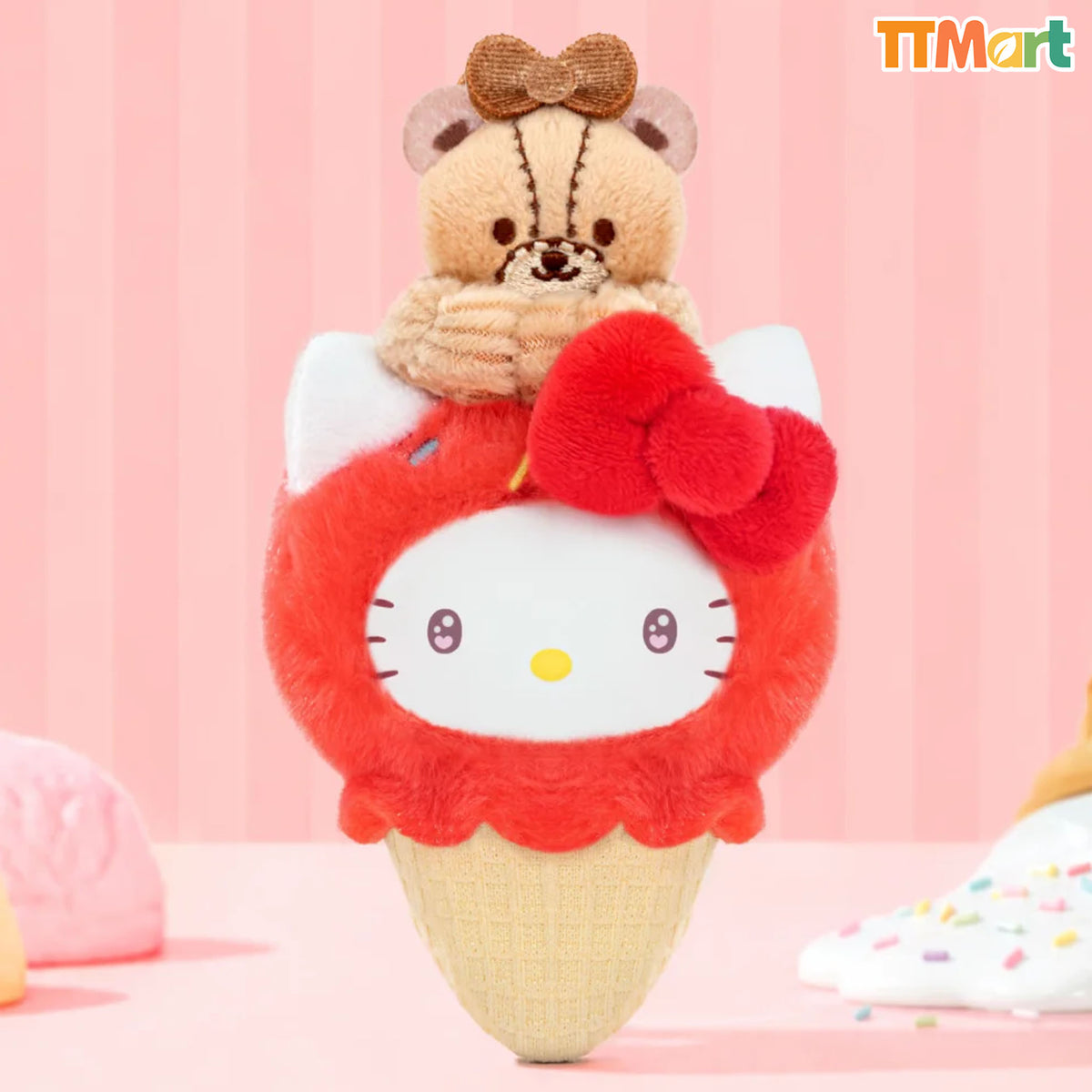 SANRIO Little Ice Cream Cone Series Plush Pendant Blind Box