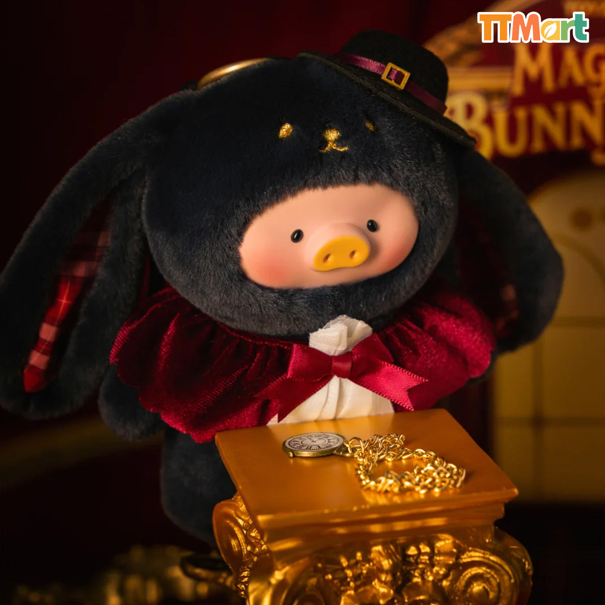 LULU THE PIGGY Magician Bunny Plush Keychain Confirmed Box