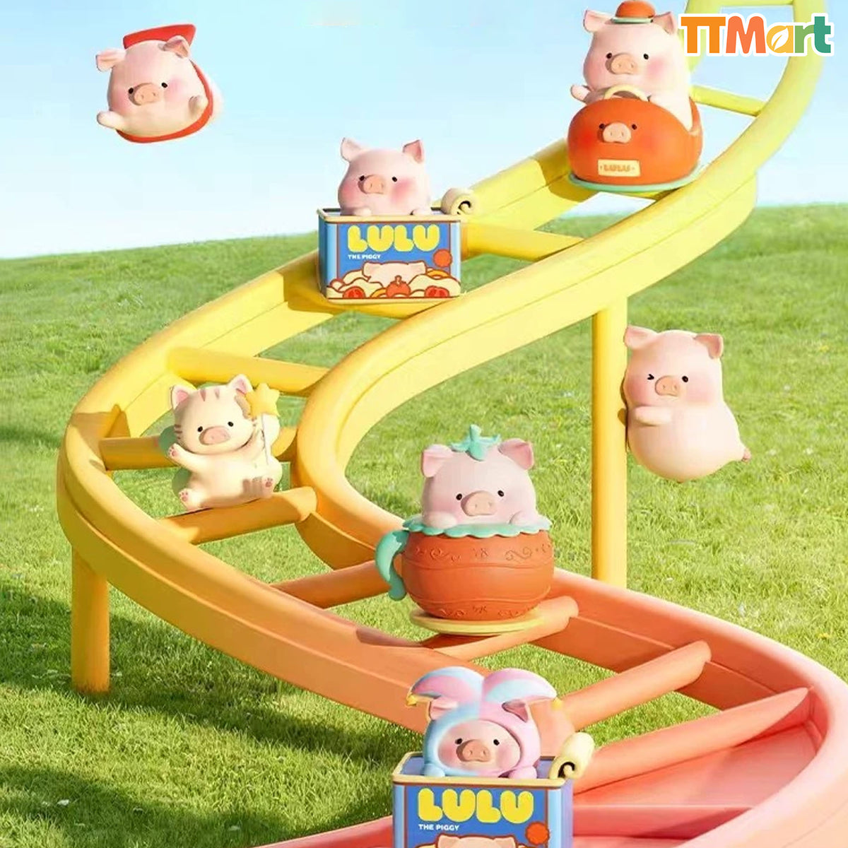 LULU THE PIGGY Car Screen Scented Decorative Mini Figure Blind Box