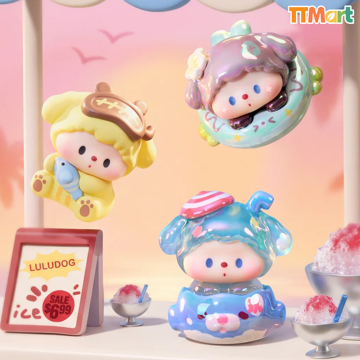 LULUDOG's Summer Journal Mini Bean Series Blind Bag