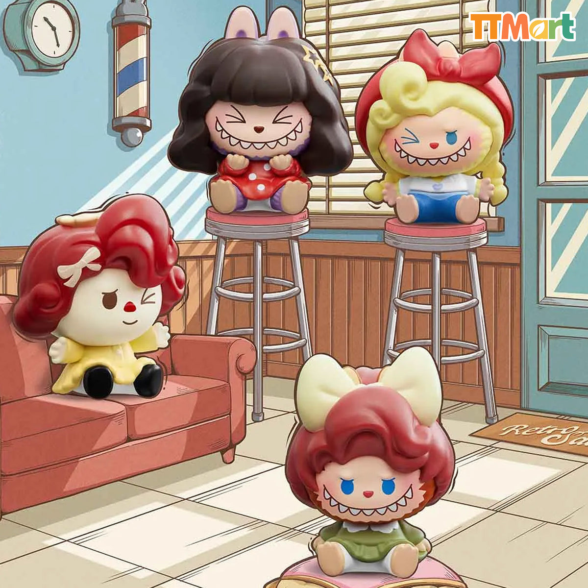POP BEAN THE MONSTERS Hair Salon Series Blind Box