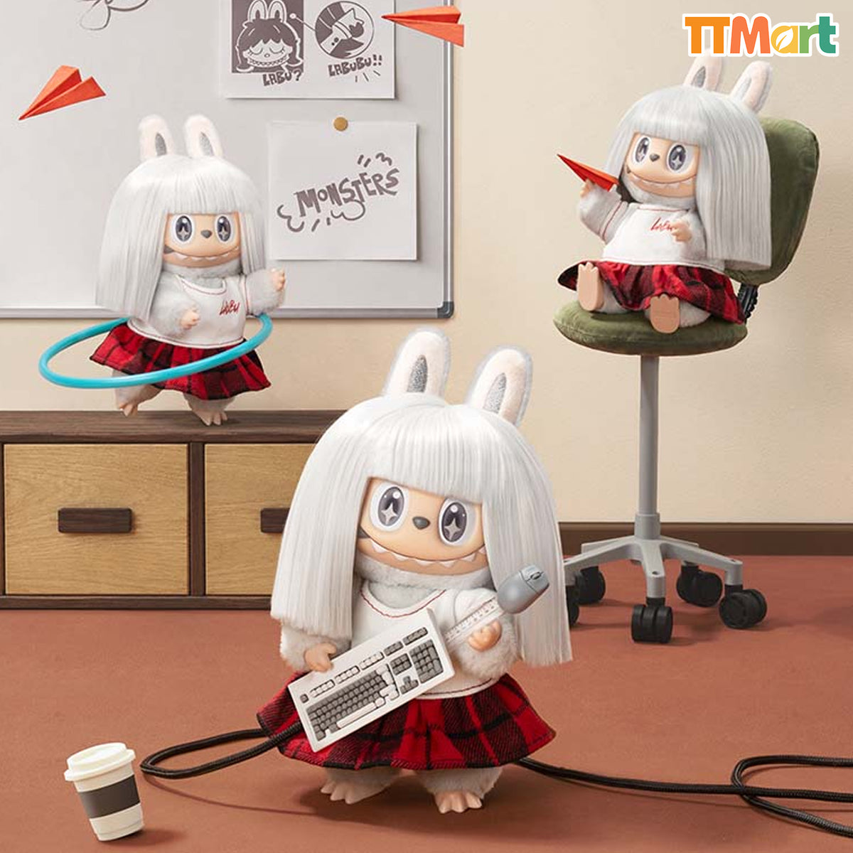THE MONSTERS LABUBU Hair Salon Series - Vinyl Plush Pendant Blind Box