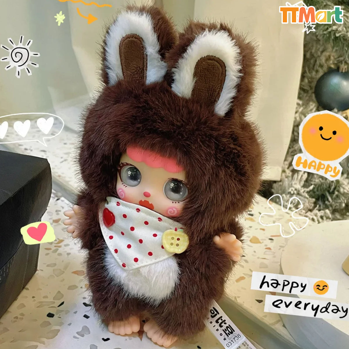 KEBIDOU Rabbit Strolling Around Series Plush Blind Box