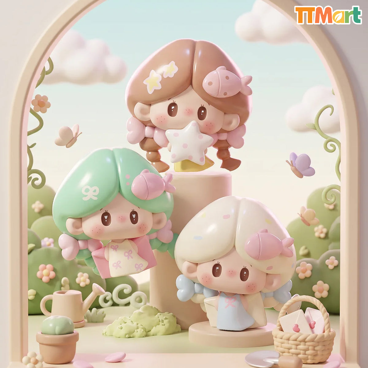 FISHY Girl's Heart Series Bean Blind Bag