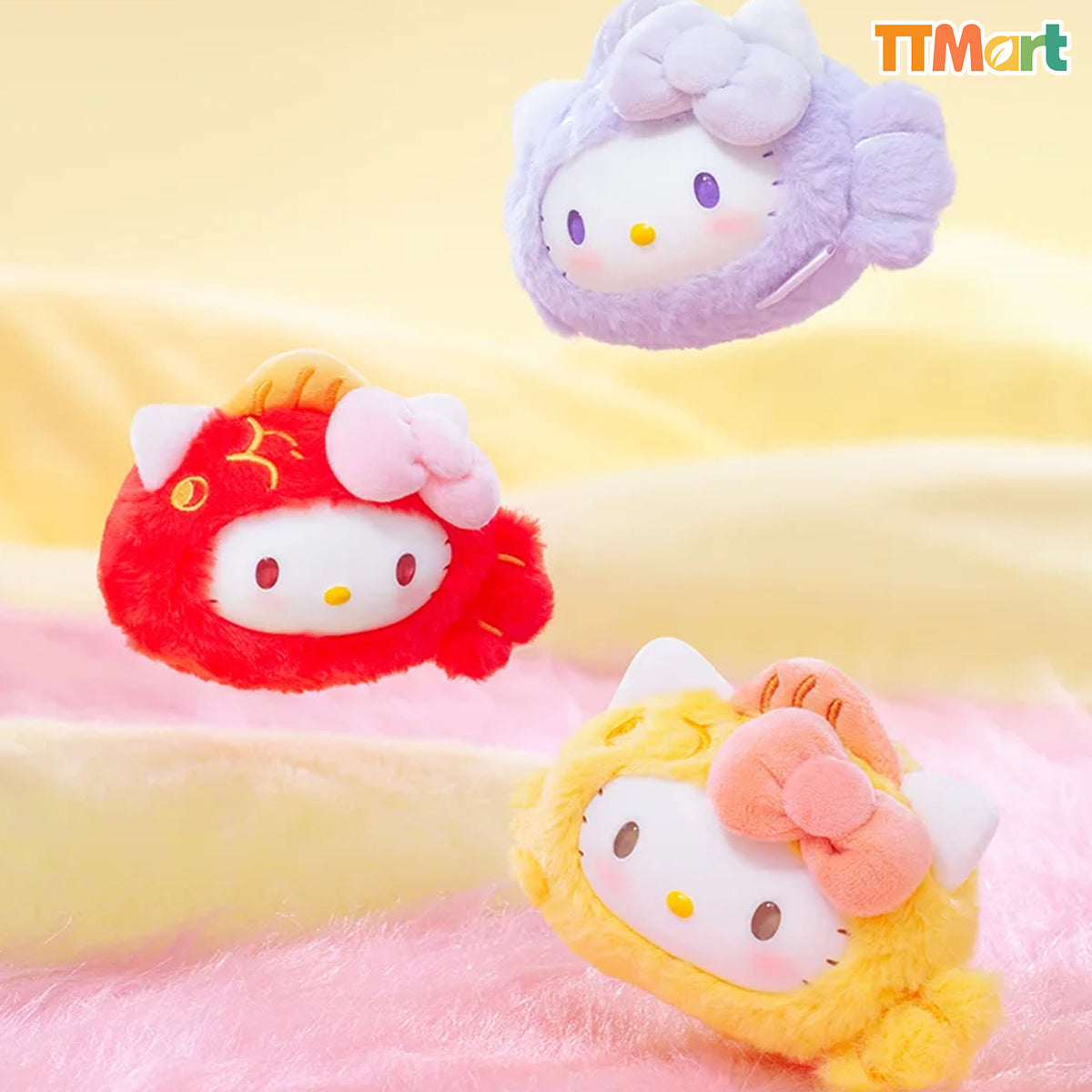 SANRIO HK Happy Koi Series Plush Keychain Blind Box
