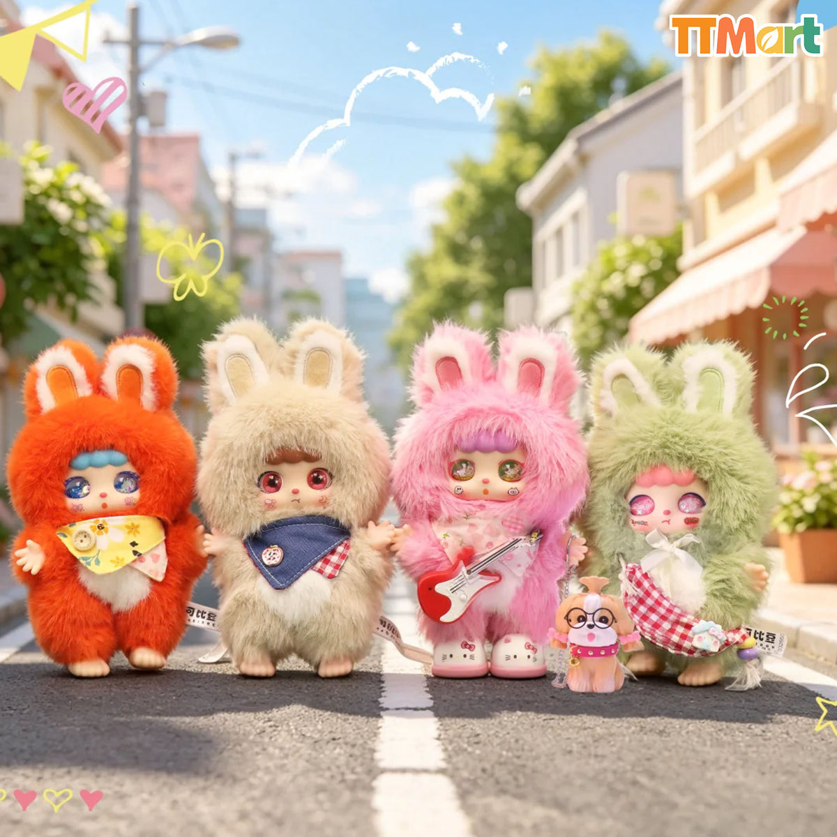 KEBIDOU Rabbit Strolling Around Series Plush Blind Box