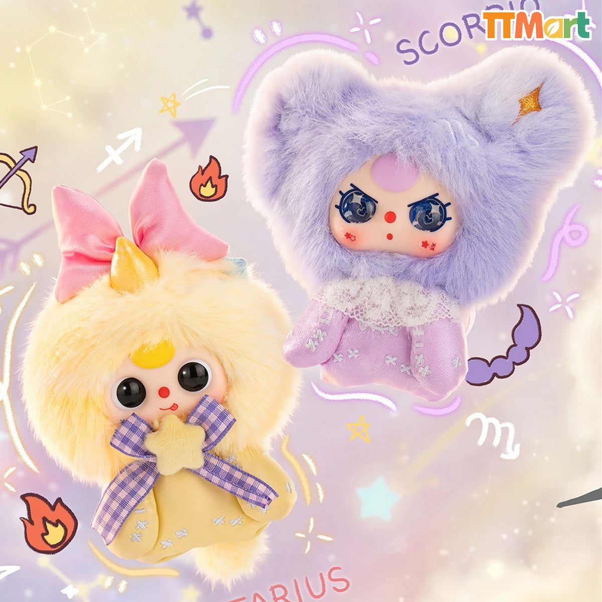 Baby Three Zodiac Guardian Story Series Plush Blind Box