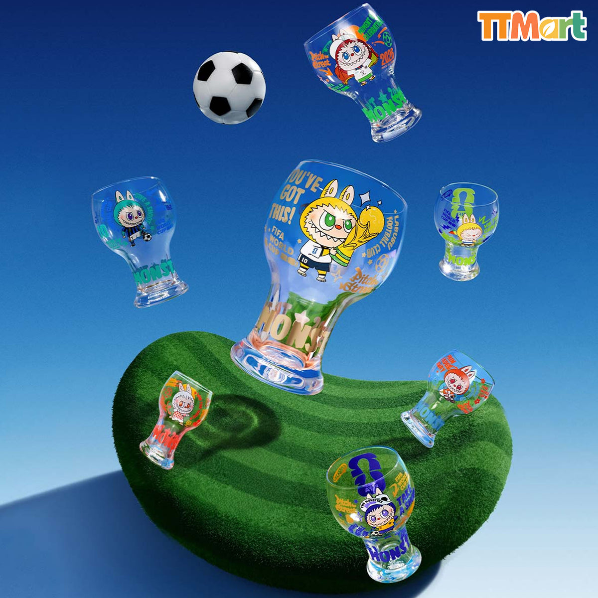 THE MONSTERS × FIFA SERIES-Glass Cup Blind Box