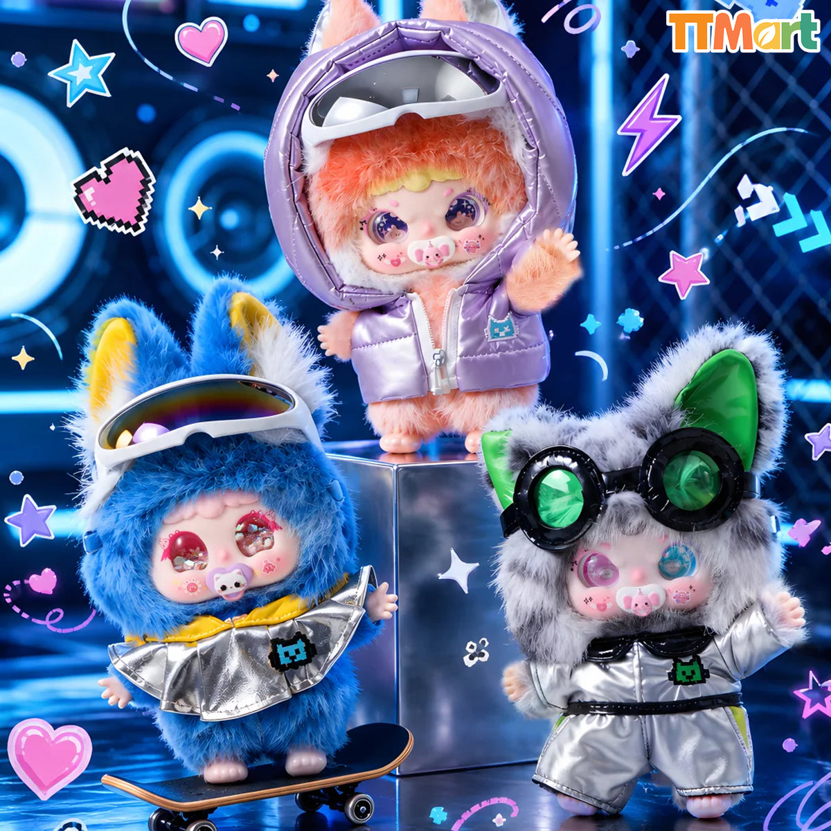 JIIMO Cyberpunk Wanderer Complete Series Plush Blind Box