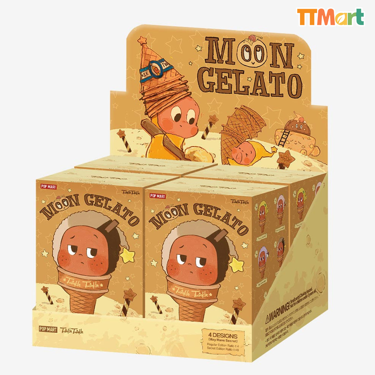 MOON GELATO Series-Ice Cream Plush Pendant Blind Box