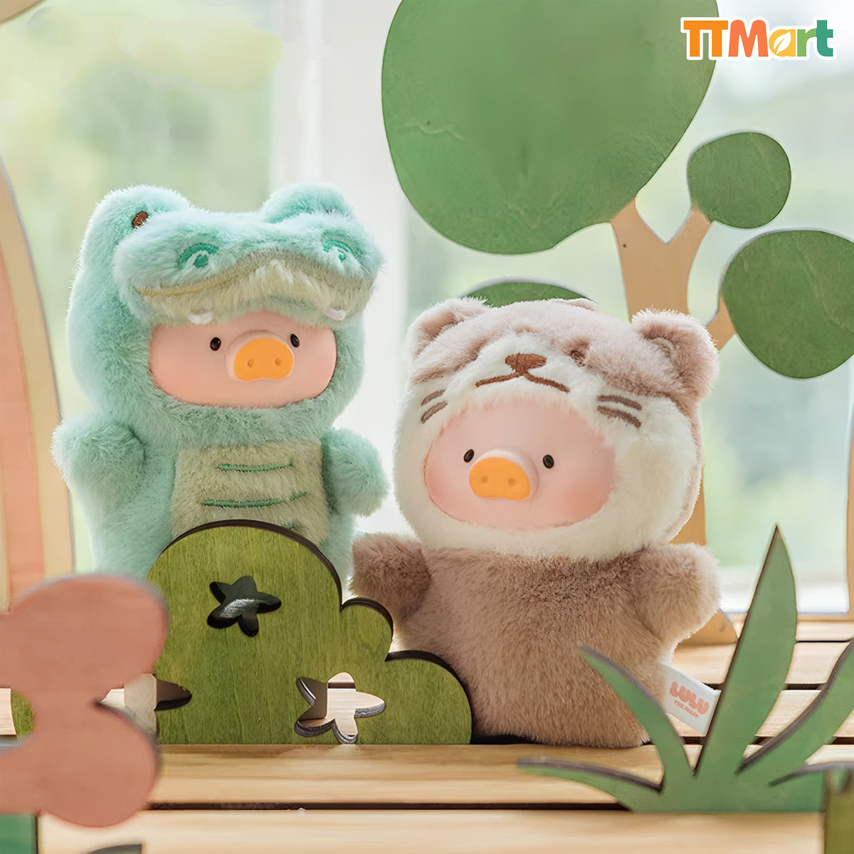 LULU THE PIGGY Animal Party Puppet Show Plush Series Blind Box