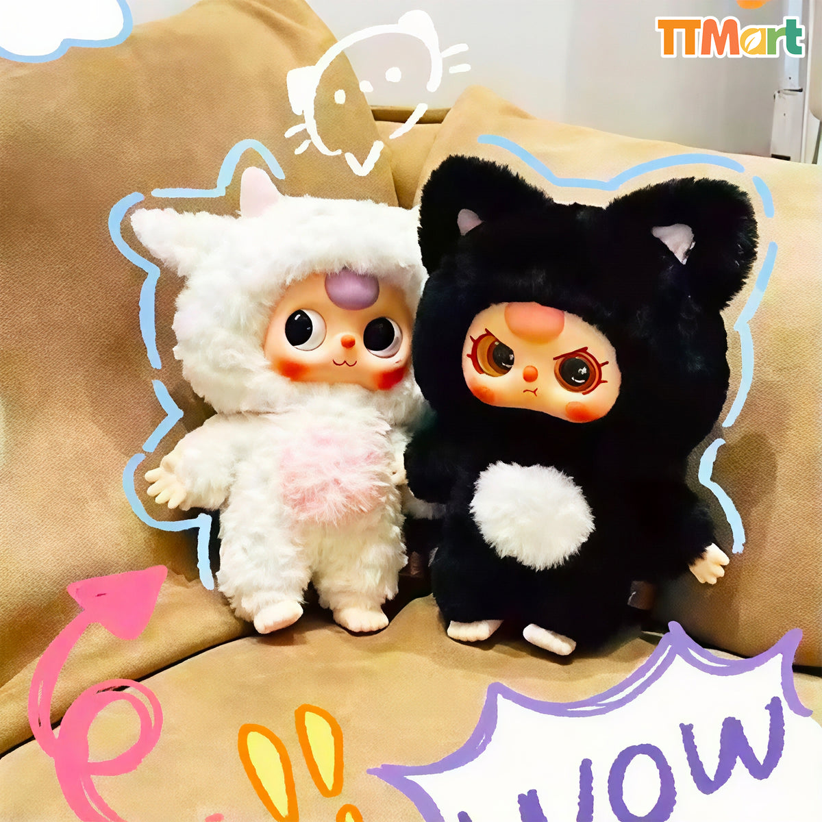 Baby Three 400% Big Plush Animal Series Blind Box